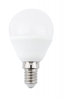 LED žiarovka E14 45W 230V SADN (spotreba 5W) 6500K studená biela G45