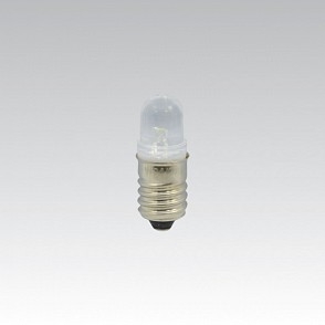 LED žiarovka E10 24V biela