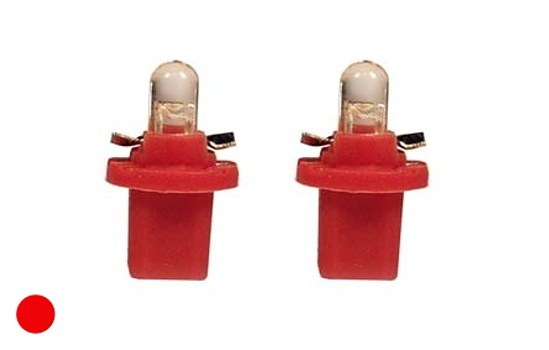 Žiarovka LED 1,2W 12V B8,5d červená do prístrojovej dosky - 2ks