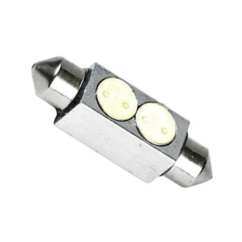 Žiarovka C10W LED 12V 36mm Studená Biela sufit vysokosvietivá 2xSMDLED