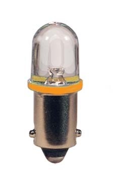 Žiarovka T4W Oranžová LED 12V 4W Ba9s - Set 2ks