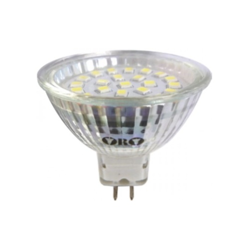 Žiarovka LED MR16 35W ORO 12V GU5,3 spotreba 3,7W Teplá biela 3000K