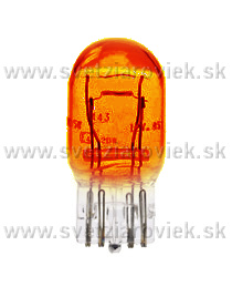 Auto-Žiarovka Oranžová W21/5W LUCAS 12V 21/5W T20 celosklenená dvojvláknová