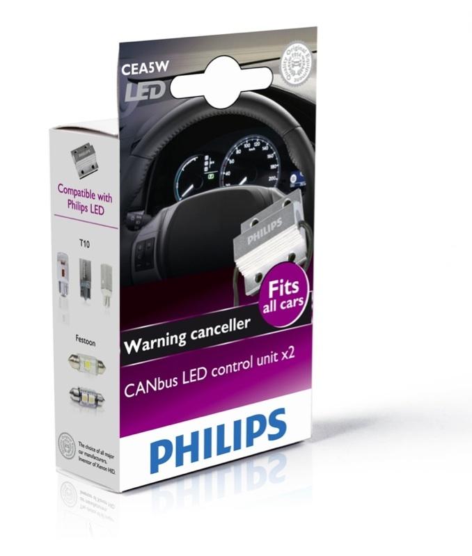 CANbus LED Control PHILIPS 12V 5W eliminator Set 2ks