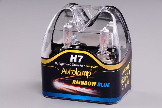 Žiarovka H7 AUTOLAMP 12V 55W PX26d Rainbow Blue do Hmly, Sneženia a Dažďa - 2ks