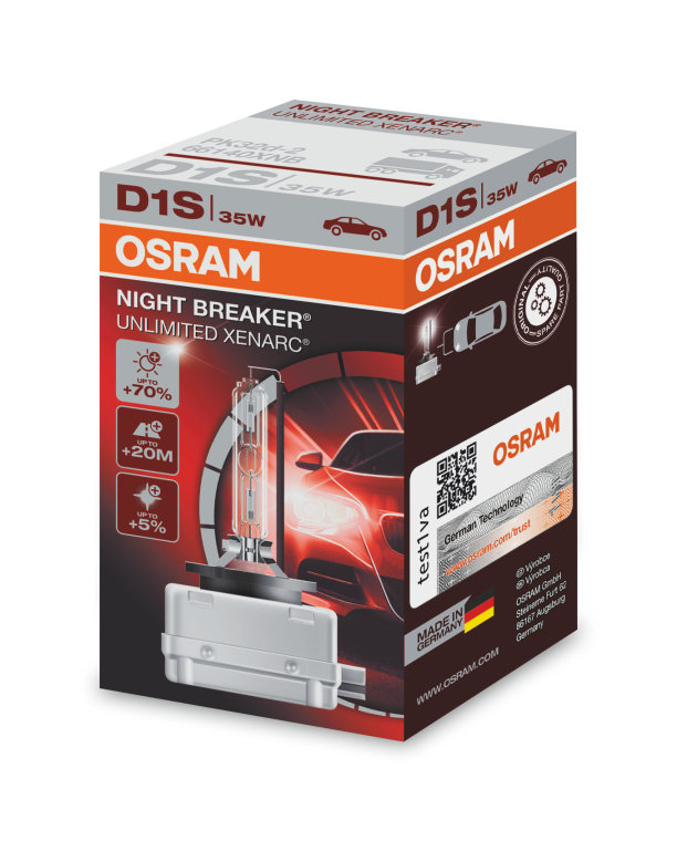 Xenónová výbojka D1S 35W OSRAM Night Breaker Unlimited Xenarc