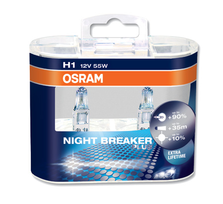 Žiarovka H1 OSRAM Night Breaker Plus 12V Set 2ks
