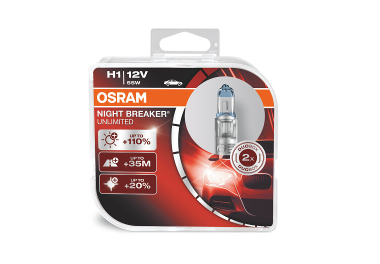Žiarovka H1 OSRAM Night Breaker Unlimited 12V Set 2ks