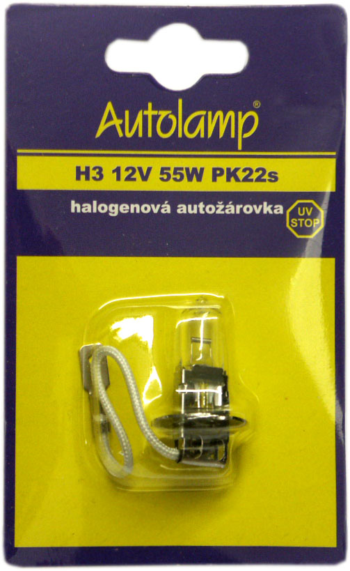 Žiarovka H3 AUTOLAMP 12V 55W blister
