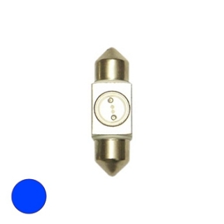 Žiarovka C10W LED 12V 31mm Modrá sufit vysokosvietivá