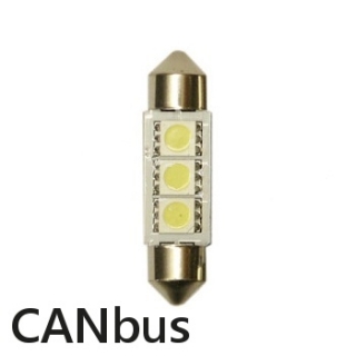 Žiarovka C10W LED 12V 36mm CANbus Studená Biela sufit vysokosvietivá