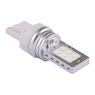 Žiarovka W21W LED W3x16d 12V-24V Studená Biela SMD Samsung