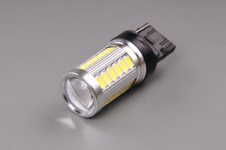 Žiarovka W21W LED W3x16d 12V-24V Studená Biela SMD 5630