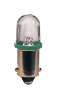 Žiarovka T4W Zelená LED 12V 4W Ba9s - Set 2ks