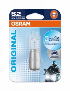 Žiarovka S2 12V 35/35W Ba20d Osram halogén - s tienidlom