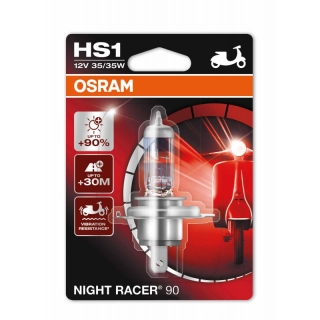 Žiarovka motocyklová HS1 OSRAM NightRacer90 12V 35/35W - o 90% Viac Svetla