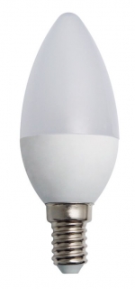 LED žiarovka E14 60W 230V SADN sviečka (spotreba 7W) 6500K studená biela C37