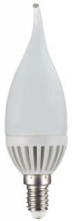 LED plameň žiarovka E14 230V 5,2W (40W) 3000K teplá biela C30