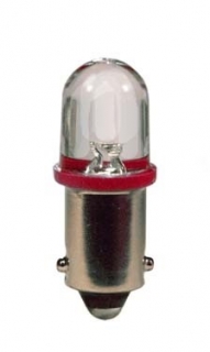 Žiarovka T4W Červená LED 24V 4W Ba9s - Set 2ks