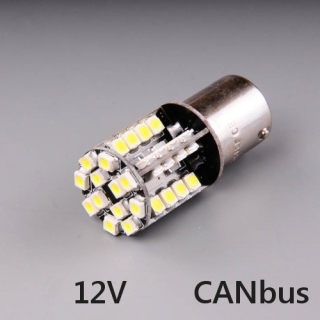 Žiarovka P21W LED 12V CANbus BA15s studená biela 44xLED