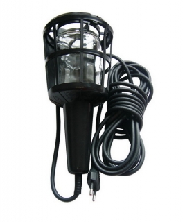 Prenosná dielenská montážna lampa s mriežkou 230V 60W E27 5m