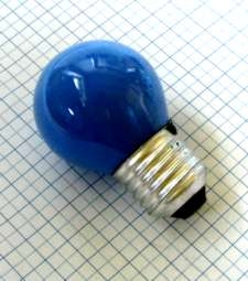 Klasická žiarovka 15W 230V E27 Modrá ORBITEC 45x70mm obyčajná G45