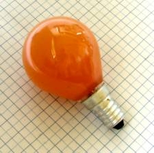 Žiarovka 240V 25W E14 iluminačná-oranžová 46x75mm