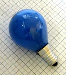 Žiarovka 240V 25W E14 iluminačná-modrá 46x75mm
