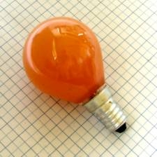 Žiarovka 240V 40W E14 iluminačná-oranžová 46x75mm