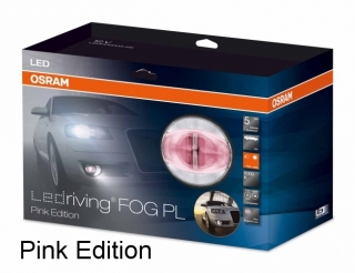 2v1 Denné svietenie s hmlovkami OSRAM LEDriving FOG PL Pink Edition