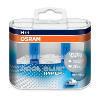 Žiarovka H11 OSRAM Cool Blue Hyper+ PLUS 12V 55W - Set 2ks Xenon