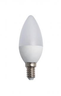 LED E14 45W neutrálna biela žiarovka 230V SADN 5W 4000K tvar C37 sviečka