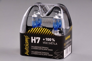Set 2x H7 žiarovka Autolamp 12V 55W +100%