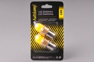 Jednovláknová žiarovka 12V-24V 21W LED BA15s P21W homogénna biela 4000K- Set 2ks