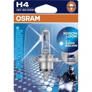 Žiarovka H4 OSRAM X-Racer 12V 60/55W Xenón Efekt Motocyklová - 1ks blister