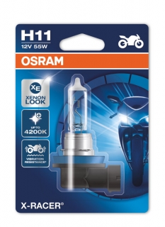 Žiarovka H11 OSRAM X-Racer 12V 55W Xenón Efekt Motocyklová - 1ks blister