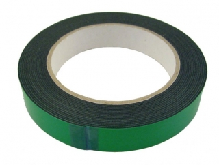 Čierna obojstranná lepiaca páska 19mm x 1mm x 10m Solvent