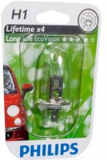 Žiarovka Phlipis H1 LongLife EcoVision 12V 55W - blister 1ks