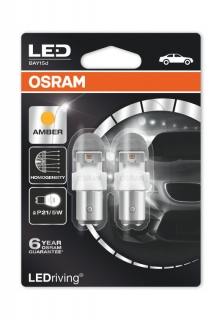 Auto-žiarovka P21/5W LED Oranžová 12V Osram LEDriving Premium Amber PY21/5W- Set