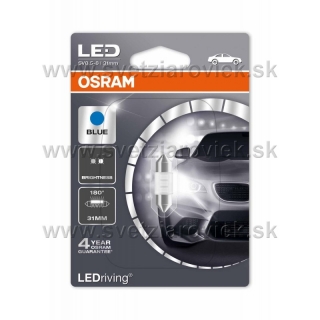 Žiarovka LED C3W Sufit 12V OSRAM LEDriving 31mm SV8,5 6700K Ľadovo Biela 3000h