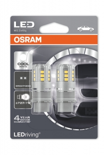 Auto-žiarovka P27/7W LED 3157 12V Studená Biela Osram LEDriving Standard Set