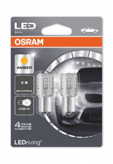 Auto žiarovka P21W LED 12V Oranžová Osram LEDriving Standard Amber - Set