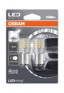 Auto žiarovka P21/5W LED 12V Studená Biela Osram LEDriving Standard - Set