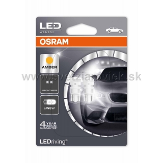 Auto-žiarovka LED W5W Oranžová T10 12V OSRAM LEDriving Standard AMBER - Set