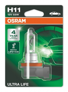 1ks žiarovka H11 OSRAM Ultra Life 12V 55W Extra životnosť