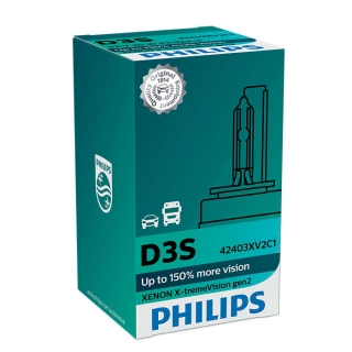 Mimoriadna Xenónová výbojka D3S PHILIPS gen2 X-tremeVision +150% Svetla