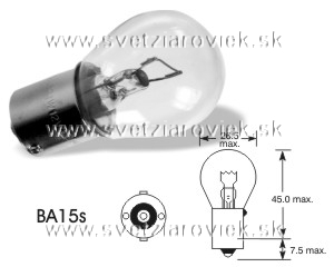 Žiarovka 15W ELTA 6V BA15s