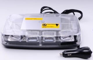 LED rampa svetelná magnetická 30xLED 3W AUTOLAMP Oranžová autozapaľovač 12V/24V