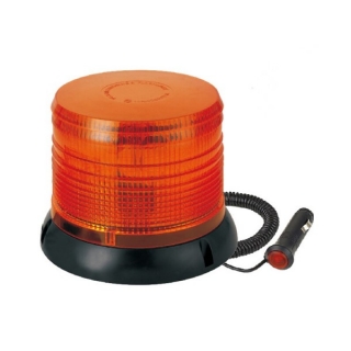 Maják LED magnetický LUCAS plochý 12V/24V 60xLED oranžový do auto zapaľovača R10