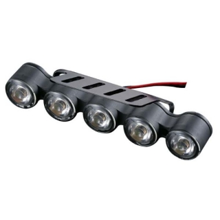 5 modulové denné svetlá LED MYCARR SJ298EN svietenie 5x1W x 2 12V norma E4